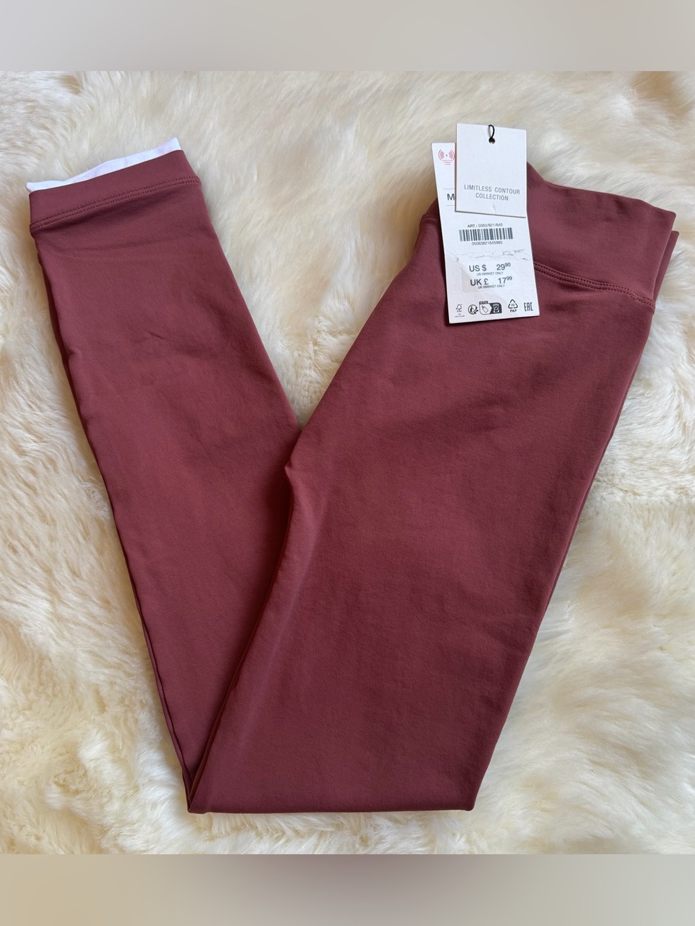 NWT 🆕 Zara Sporty Seamless Zip Leggings in Terracotta ~ M|L
